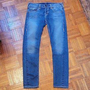 True Religion Cameron Super T Heavy Stitching USA Size 28 Denim Jeans